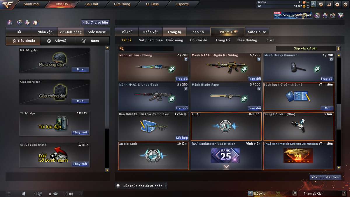 shop acc cf uy tin gia re